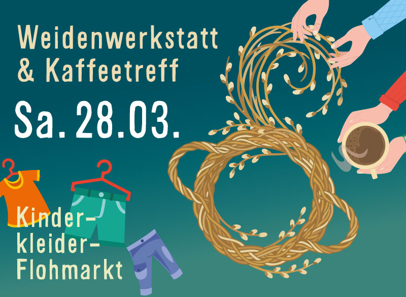 News-Bild mit Schriftzug 'Weidenwerkstatt'